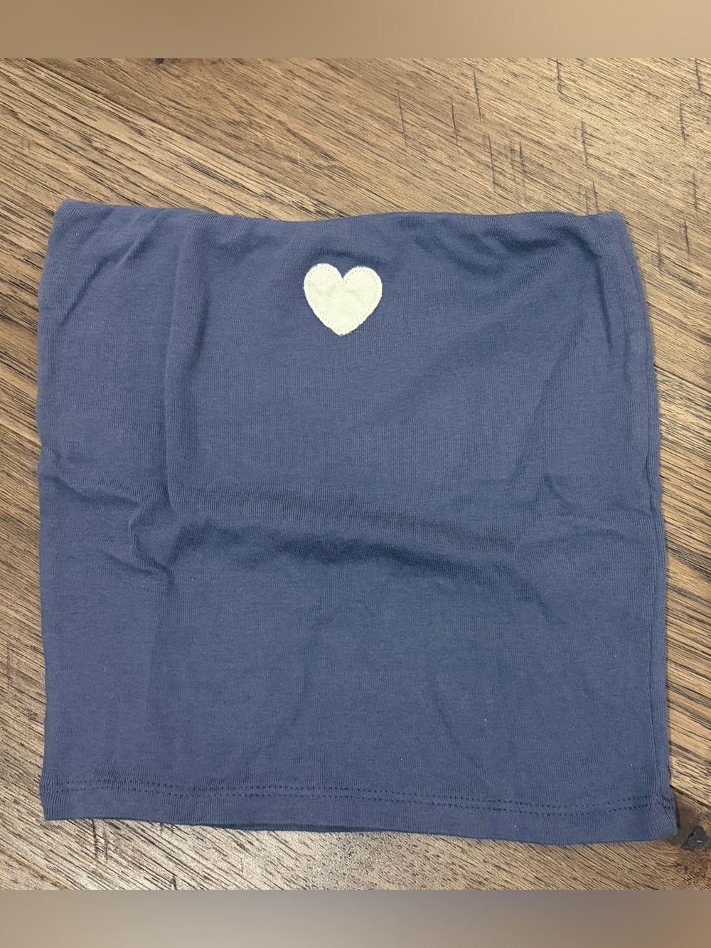 Navy Heart Subdued Tube Top